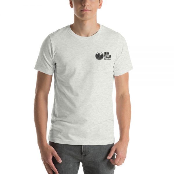 Short-Sleeve Unisex T-Shirt - Black Logo Embroidered 16