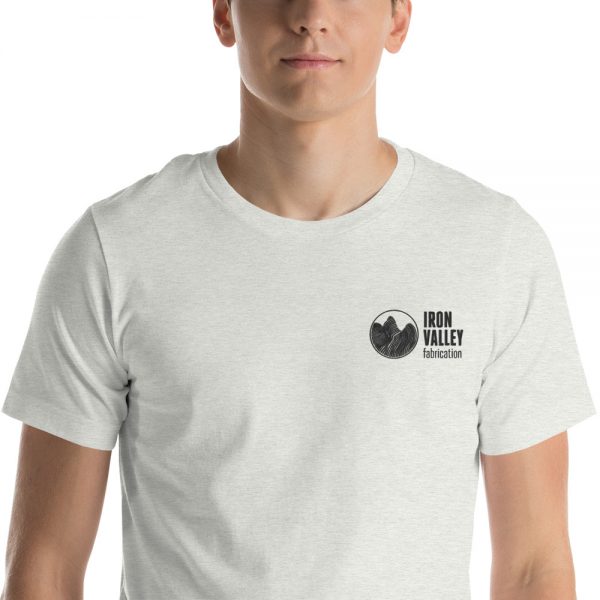 Short-Sleeve Unisex T-Shirt - Black Logo Embroidered 1