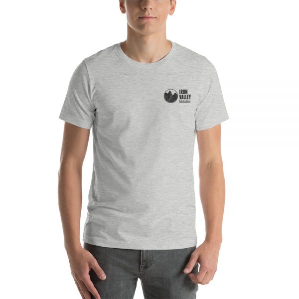 Short-Sleeve Unisex T-Shirt - Black Logo Embroidered 13