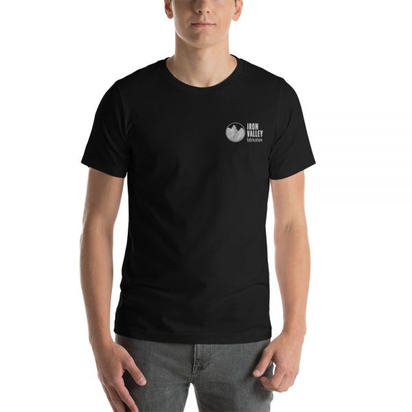 Short-Sleeve Unisex T-Shirt - White Logo Embroidered 2