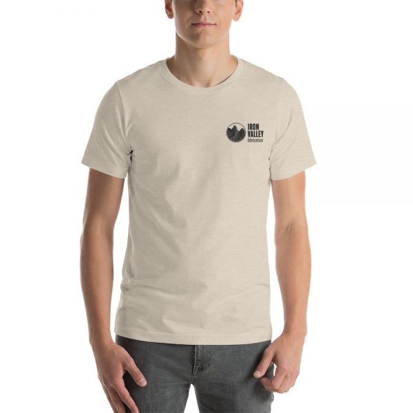 Short-Sleeve Unisex T-Shirt - Black Logo Embroidered 15