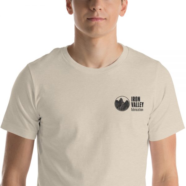 Short-Sleeve Unisex T-Shirt - Black Logo Embroidered 14