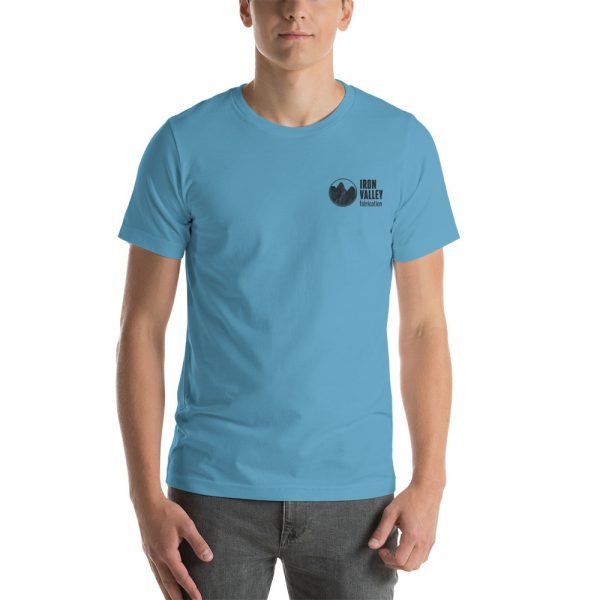 Short-Sleeve Unisex T-Shirt - Black Logo Embroidered 5