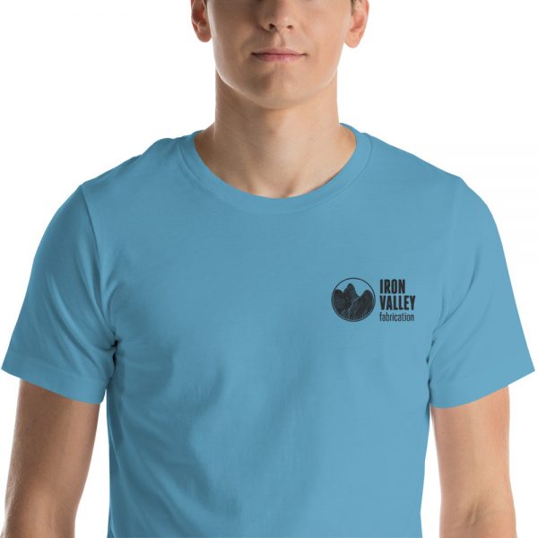 Short-Sleeve Unisex T-Shirt - Black Logo Embroidered 4